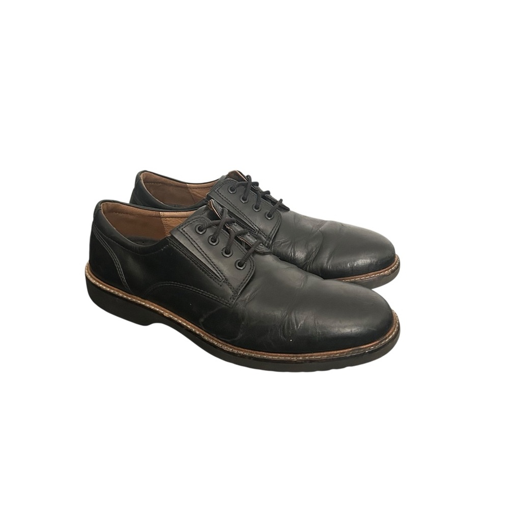 ECCO Men’s Leather Oxford 533254 Black Comfort Shoes Size 11